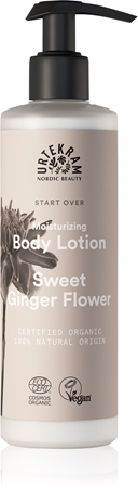 Urtekram Sweet Ginger Flower sanfte Bodymilch mit Auszügen aus Aloe und Ingwer