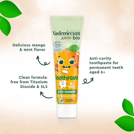 Vademecum BIO Junior toothpaste for children with fluoride