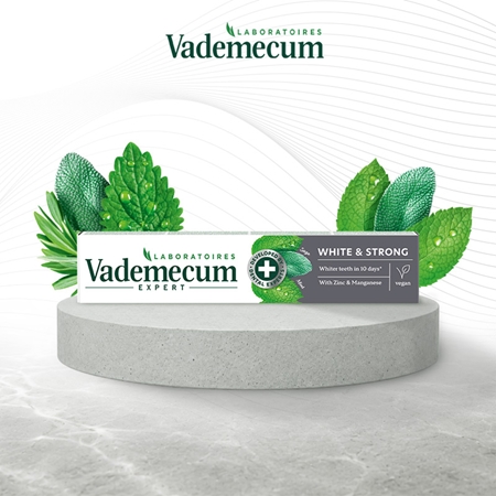 Vademecum Expert White & Strong valkaiseva hammastahna hammaskiillettä vahvistava