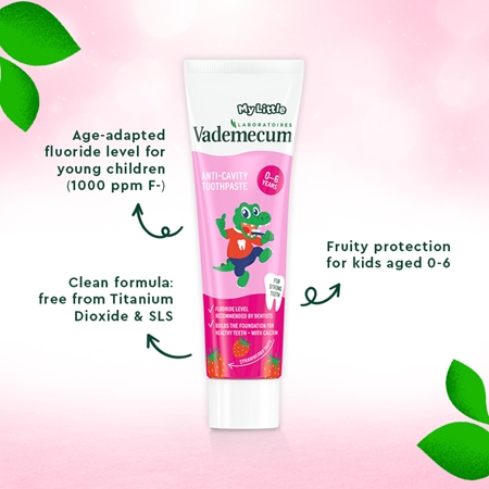 Vademecum My Little Strawberry toothpaste for children with fluoride