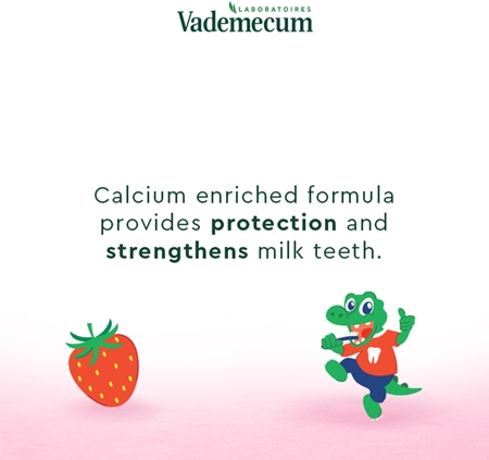 Vademecum My Little Strawberry toothpaste for children with fluoride