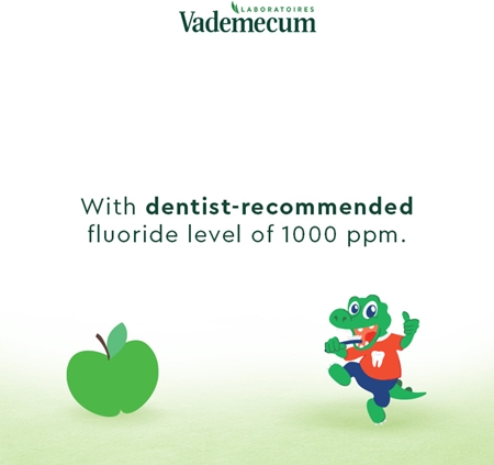Vademecum My Little Apple Tandkräm för barn med fluor