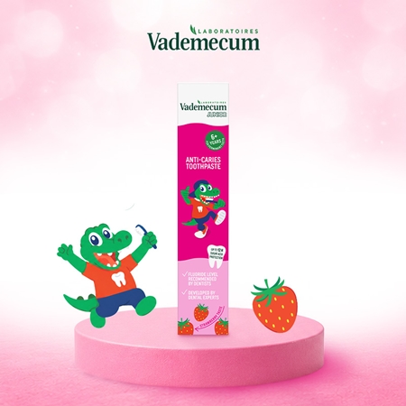 Vademecum Junior Fresh Strawberry dantų pasta vaikams