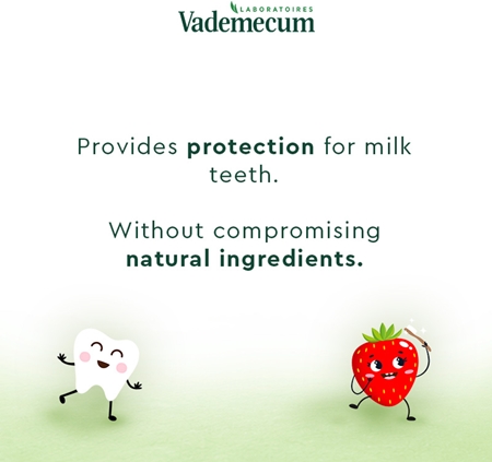 Vademecum BIO Strawberry toothpaste for children without fluoride