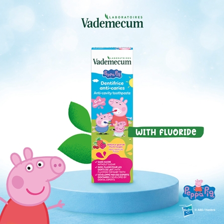 Vademecum Peppa Pig Red Fruit dantų pasta vaikams