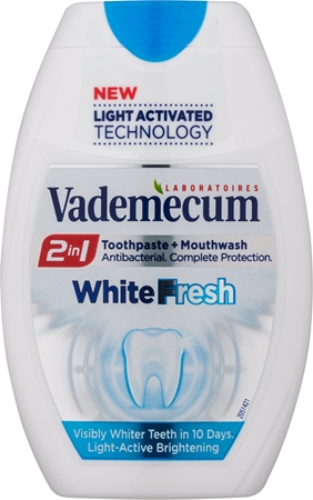 Vademecum 2 in1 White Fresh pasta za zube + vodica za ispiranje u jednom