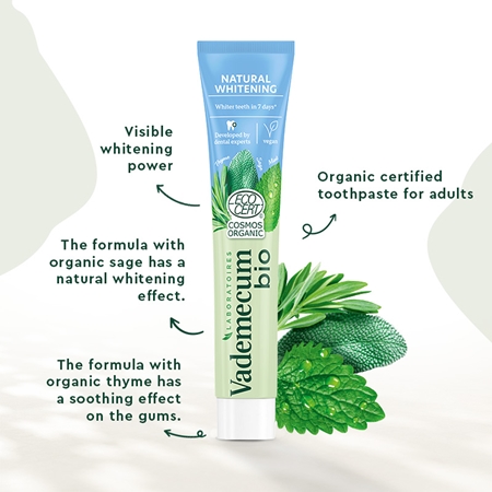 Vademecum BIO Natural Whitening herbal toothpaste with whitening effect