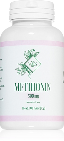 Vakos Methionin 500mg tablety krásné vlasy, nehty a pokožka