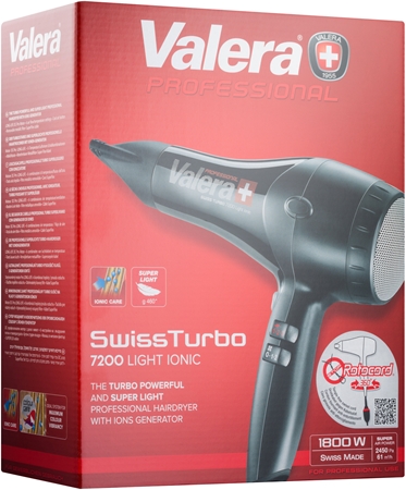 Valera Swiss Turbo 7200 Light Ionic Rotocord secador de cabelo iónico