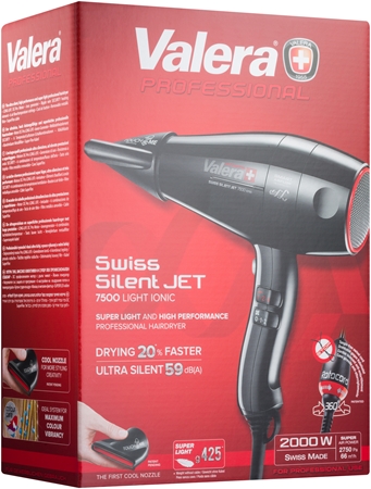Valera Swiss Silent Jet 7500 Light Ionic Rotocord profesionální fén na vlasy s ionizační funkcí
