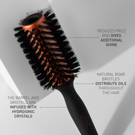VARIS Boar Brush round brush with boar bristles