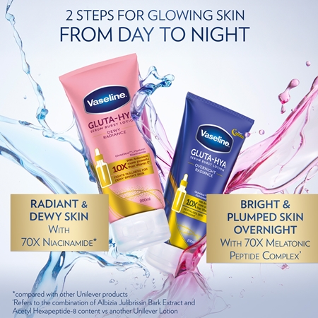 Vaseline Gluta-Hya Dewy Radiance Body Serum