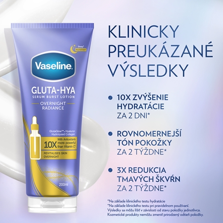 Vaseline Gluta-Hya Overnight Radiance telové sérum