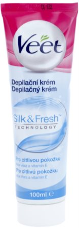 Veet Silk & Fresh Sensitive Skin Depilationscreme für die Beine für empfindliche Oberhaut