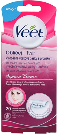 Veet Wax Strips plastry do depilacji woskiem do twarzy