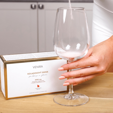 Venira Kolagenové drinky prášek na přípravu nápoje pro krásné vlasy, pleť a nehty