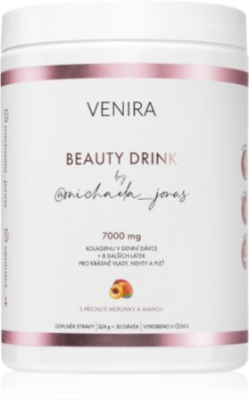 Venira Kolagenové drinky Beauty drink by @michaela_jonas prášek na přípravu nápoje pro krásné vlasy, pleť a nehty