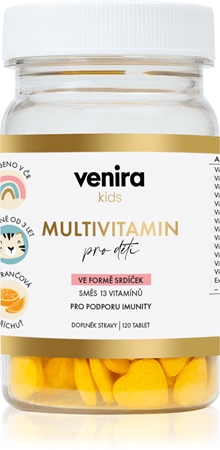 Venira Kids Multivitamin cucavé tablety s multivitamínovým komplexem