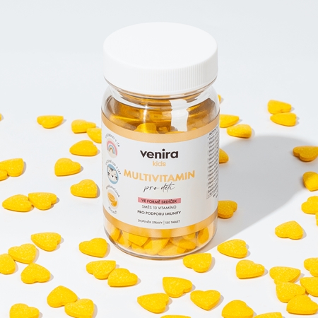 Venira Kids Multivitamin cucavé tablety s multivitamínovým komplexem