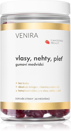 Venira Vlasy, nechty, pleť gumové medvedíky pre krásne vlasy, pleť a nechty