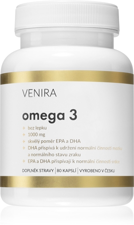 Venira Omega 3 kapsle pro normální činnost srdce a mozku