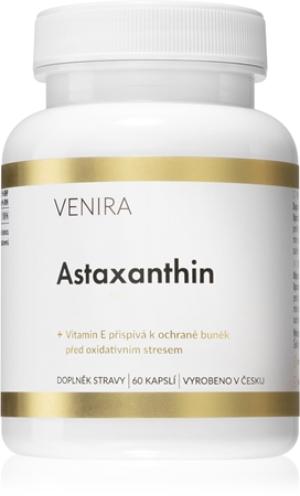 Venira Astaxanthin kapsle pro podporu ochrany buněk před oxidativním stresem