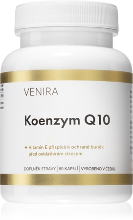 Venira Koenzym Q10 kapsle pro podporu ochrany buněk před oxidativním stresem