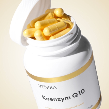Venira Koenzym Q10 kapsle pro podporu ochrany buněk před oxidativním stresem