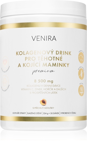 Venira PREMIUM kolagenový drink pro těhotné a kojící maminky prášek na přípravu nápoje pro krásné vlasy, pleť a nehty