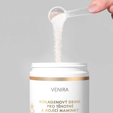 Venira PREMIUM kolagenový drink pro těhotné a kojící maminky prášek na přípravu nápoje pro krásné vlasy, pleť a nehty