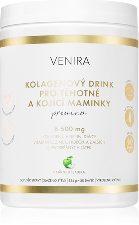 Venira PREMIUM kolagenový drink pro těhotné a kojící maminky prášek na přípravu nápoje pro krásné vlasy, pleť a nehty