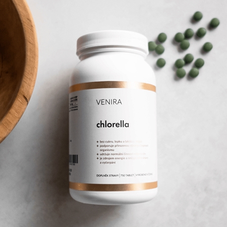 Venira Chlorella tablety na podporu detoxikácie organizmu