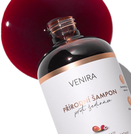 Venira Shampoo for Greying Hair shampoo naturale per capelli castani