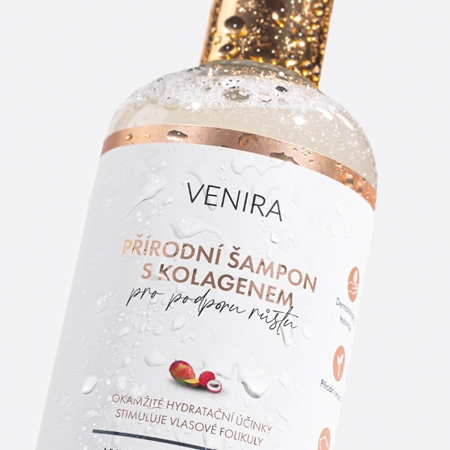 Venira Shampoo for Hair Growth champô natural com colagénio