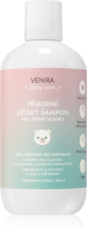 Venira Přírodní dětský šampon pro první vlásky jemný šampon pro děti od narození