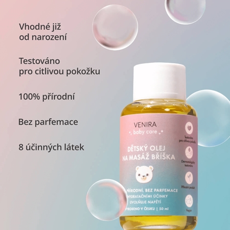 Venira Baby Oil for Belly Massage Massageolja för barn