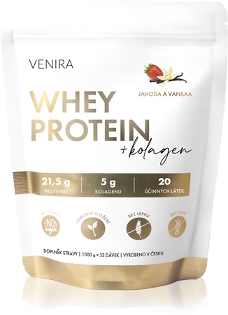 Venira Whey protein + kolagen syrovátkový protein s kolagenem