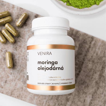 Venira Moringa olejodárná kapsle pro vaši pohodu