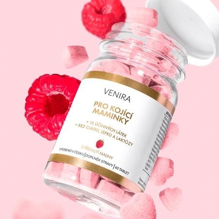 Venira Vitamíny pro kojící ženy cucavé tablety pro kojící ženy