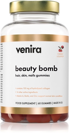 Venira Beauty Bomb gumové medvedíky pre krásne vlasy, pleť a nechty