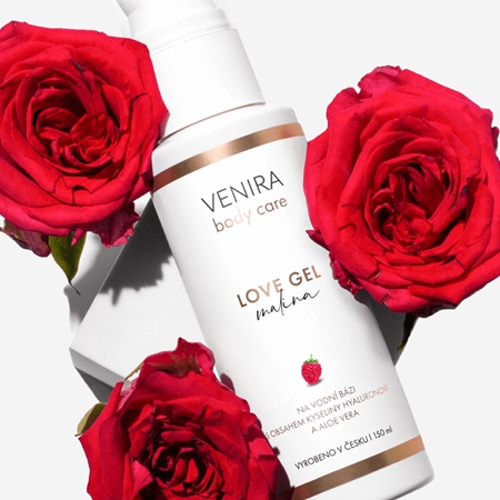 Venira Love Gel Raspberry geeli intiimialueille ja seksivälineisiin
