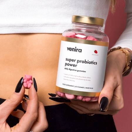 Venira Super Probiotics Power gumoví medvídci s probiotiky