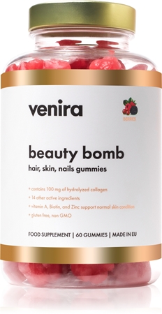 Venira Beauty Bomb gumové medvedíky pre krásne vlasy, pleť a nechty