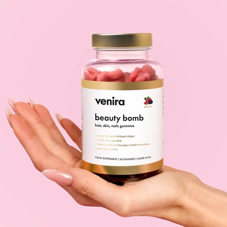 Venira Beauty Bomb gumové medvedíky pre krásne vlasy, pleť a nechty