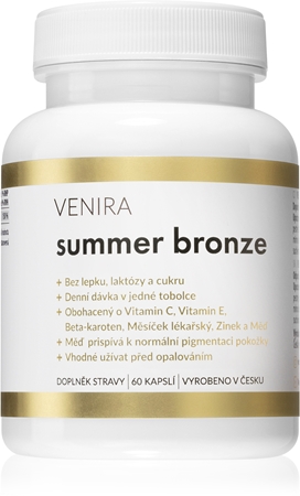 Venira Summer bronze kapsle pro krásné opálení a zdravou pokožku
