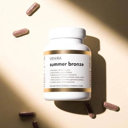 Venira Summer bronze kapsle pro krásné opálení a zdravou pokožku