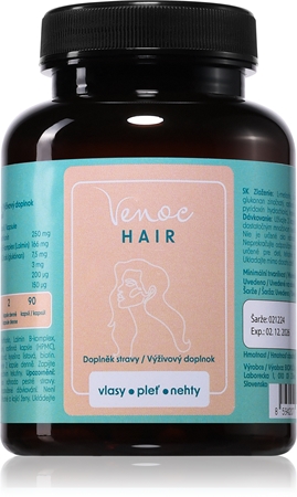 Venoc Hair vitamíny pro dokonalou pleť, vlasy a nehty