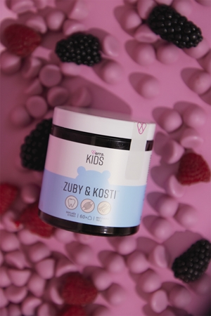 Verra KIDS Zuby & Kosti žvýkací měkké tobolky pro podporu zdraví kostí a zubů