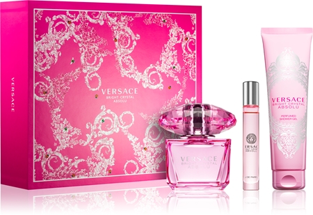 VERSACE ブライトクリスタル オードトワレ 90ml ギフトセット Versace Bright Crystal Absolu Gift Set II. voor Vrouwen | notino.nl