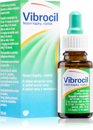 Vibrocil Vibrocil 2,5 mg/ml+0,25 mg/ml nosní sprej, roztok proti ucpanému nosu a rýmě